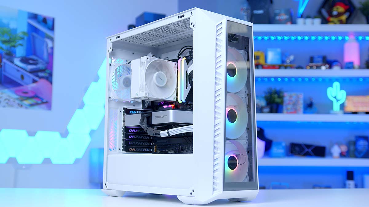 Gabinete Cooler Master MasterBox 520 - Blanco