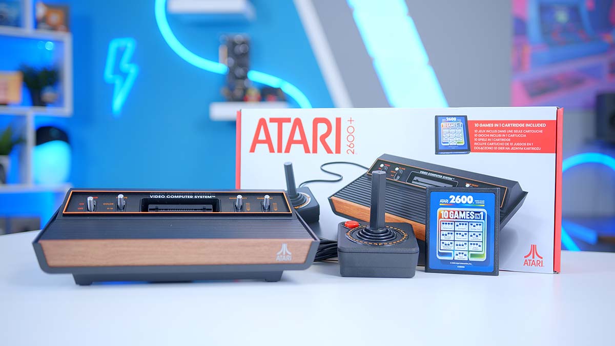 This retro gaming console plays both Atari 2600 and 7800 cartridges