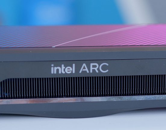 Intel ARC A750 Logo Close-Up Feature Image