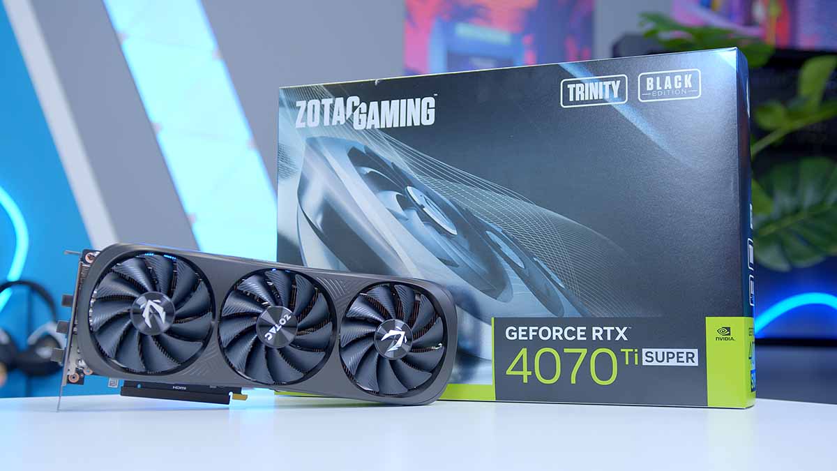 Zotac Gaming RTX 4070 Ti SUPER Trinity Black Edition Review & Benchmarks -  GeekaWhat