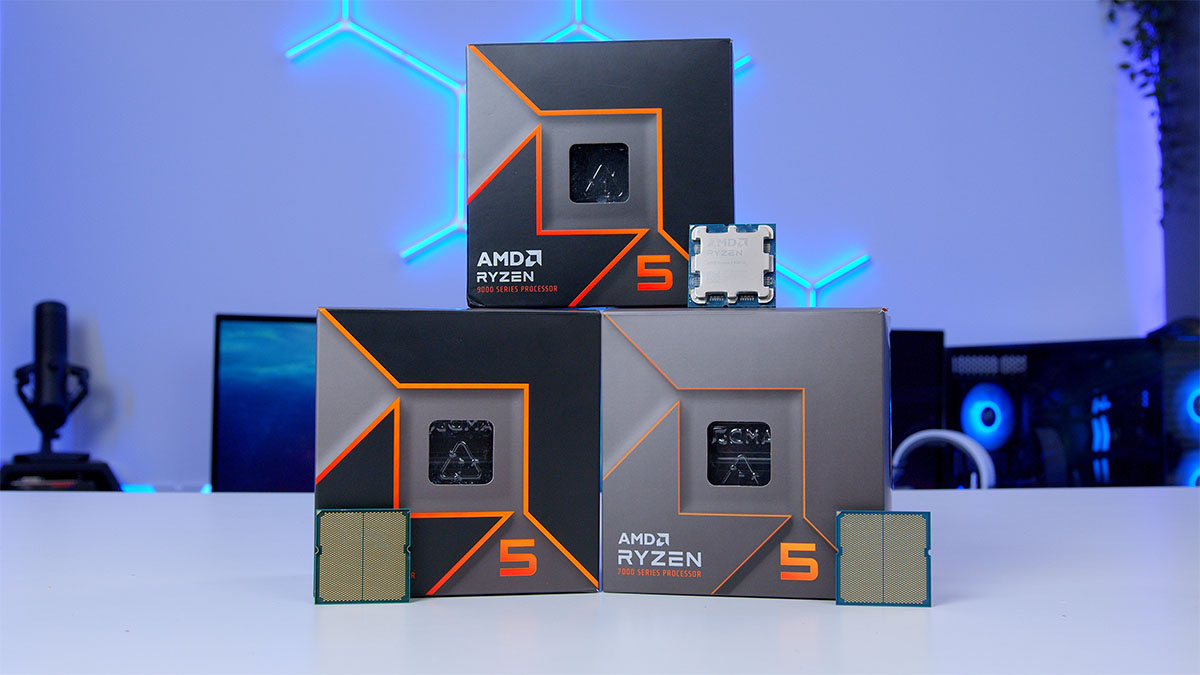 FI_Budget CPUS Ryzen 5 7600, Ryzen 5 9600, and Ryzen 5 9600X altogether